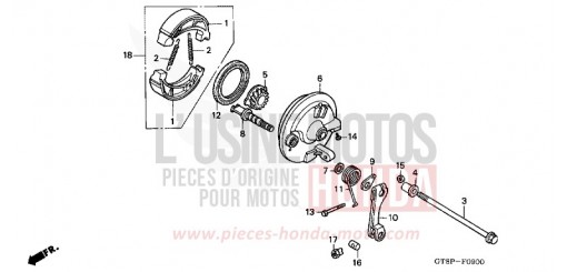 PANNEAU DE FREIN AVANT PK50P de 1993